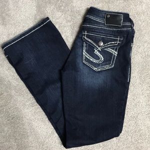 Ladies Silver Jeans